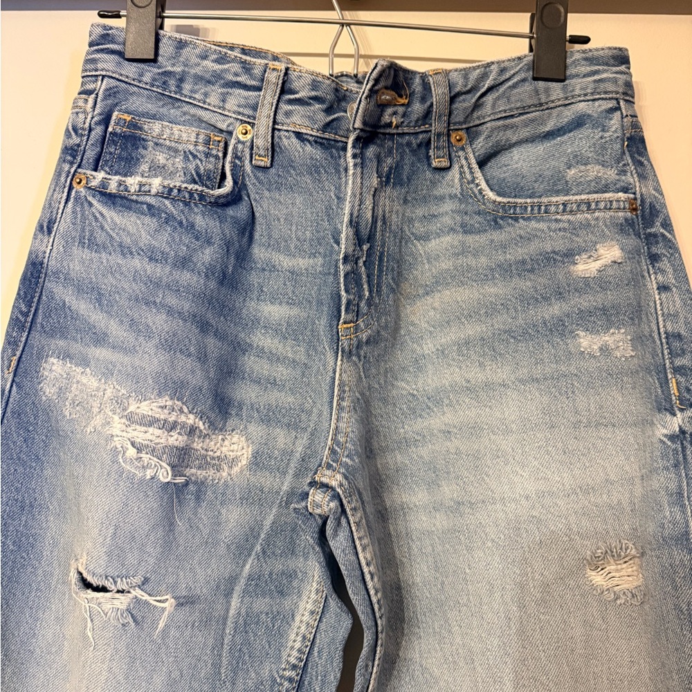 Zara women’s wide leg jeans in Light Blue - Picture 2 of 4
